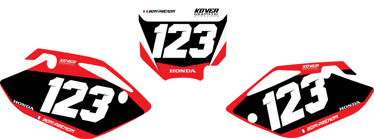 Fond de plaque Honda CRF 150 2007 2013 personnalisé-1