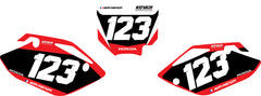 Fond de plaque Honda CRF 150 2007 2013 personnalisé-1