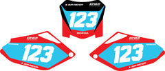 Fond de plaque Honda CRF 250 2008 2009 personnalisé-2