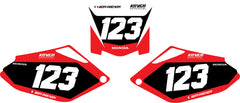 Fond de plaque Honda CRF 250 2008 2009 personnalisé-1