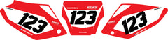 Fond de plaque Honda CRF 250 2004 2005 personnalisé-6