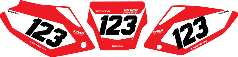 Fond de plaque Honda CRF 250 2004 2005 personnalisé-6