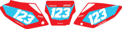 Fond de plaque Honda CRF 250 2004 2005 personnalisé-5