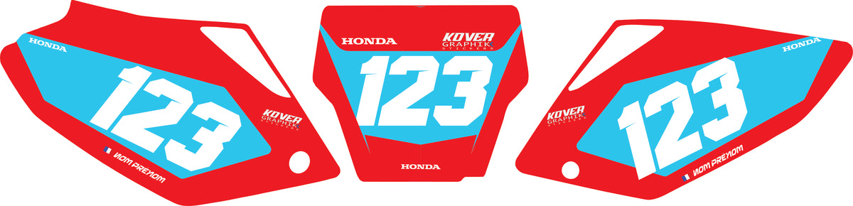 Fond de plaque Honda CRF 250 2004 2005 personnalisé-5