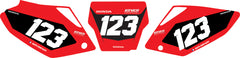 Fond de plaque Honda CRF 250 2004 2005 personnalisé-4