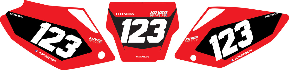 Fond de plaque Honda CRF 250 2004 2005 personnalisé-4