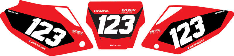Fond de plaque Honda CRF 250 2004 2005 personnalisé-4