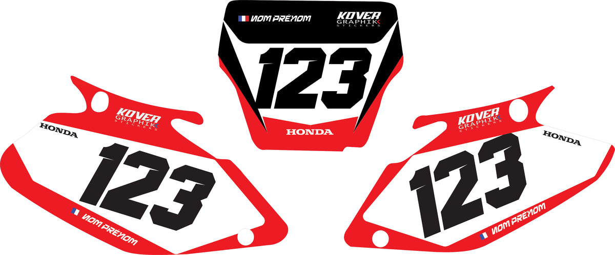 Fond de plaque Honda CRF 450 2002 2004 personnalisé-3