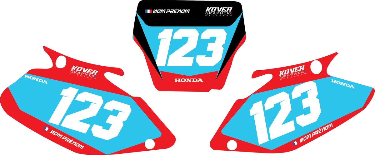 Fond de plaque Honda CRF 450 2002 2004 personnalisé-2