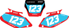 Fond de plaque Honda CRF 450 2002 2004 personnalisé-2