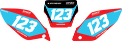 Fond de plaque Honda CRF 450 2005 2007 personnalisé-2