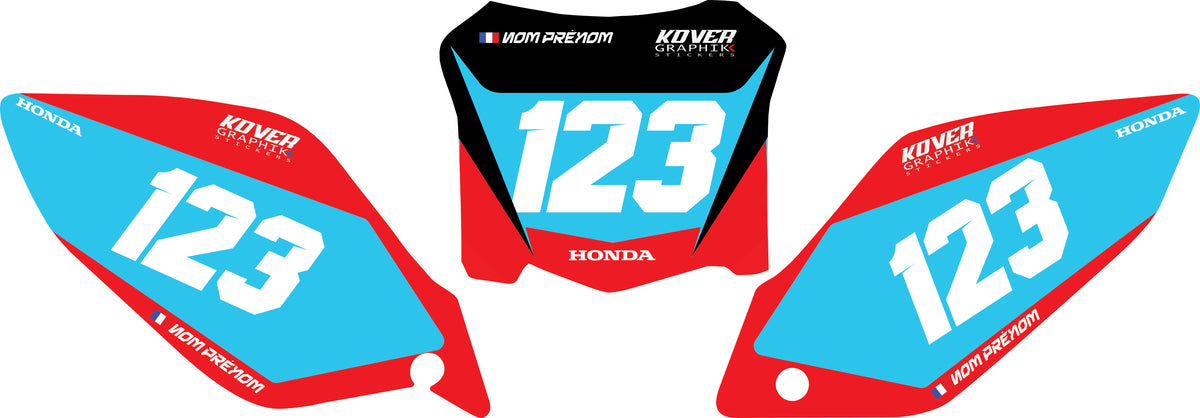 Fond de plaque Honda CRF 450 2008 personnalisé