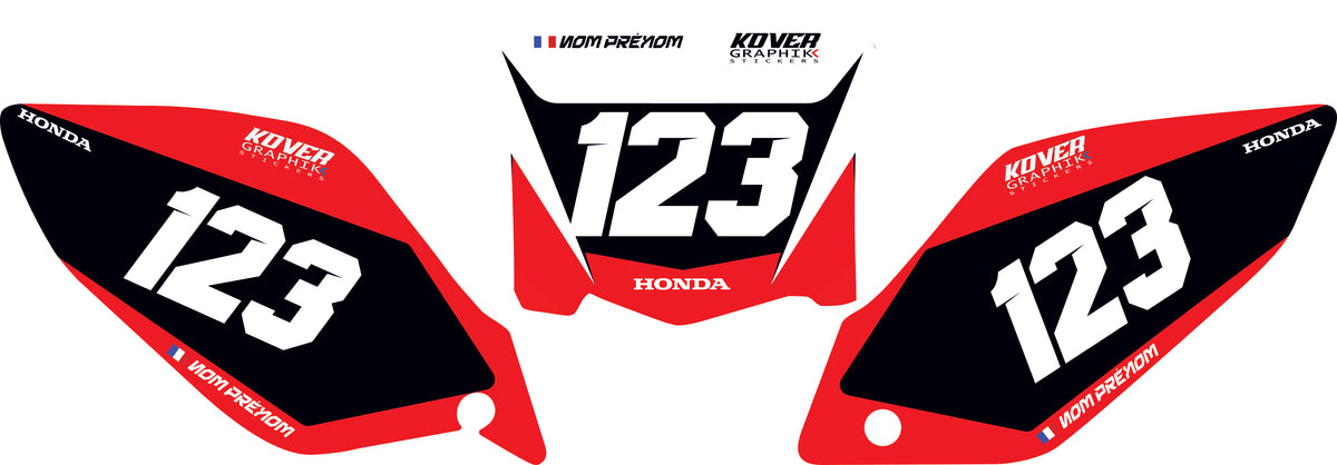 Fond de plaque Honda CRF 450 2008 personnalisé