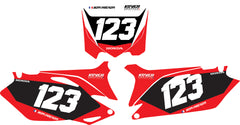 Fond de plaque Honda CRF 450 2009 2012 personnalisé-1