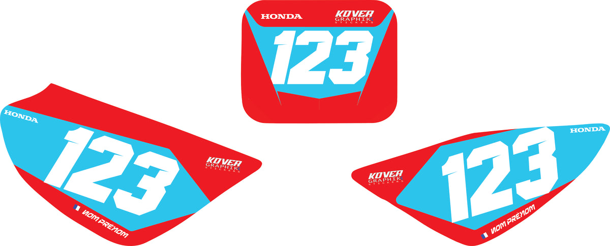 Fond de plaque Honda CRF 50 2004 2026 personnalisé-5