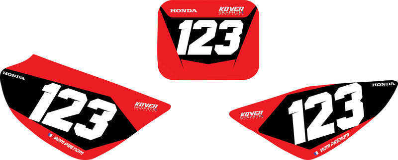 Fond de plaque Honda CRF 50 2004 2026 personnalisé-4
