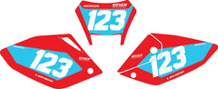 Fond de plaque Enduro Honda CRF X 250 2004 2017 personnalisé-2