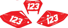 Fond de plaque Enduro Honda CRF X 250 2004 2017 personnalisé-7