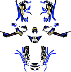 Kit déco Can-Am Outlander G1 Bleu XT Max – Stickers Quad-1