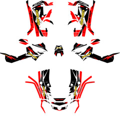 Kit déco Can-Am Outlander G1 Rouge XT Max – Stickers Quad-1