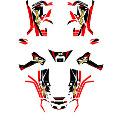 Kit déco Can-Am Outlander G1 Rouge XXC Max – Stickers Quad-1