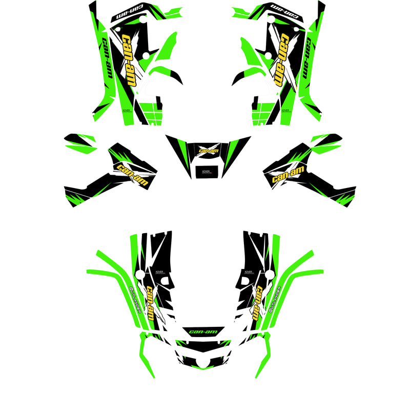 Kit déco Can-Am Outlander G1 Vert XXC Max – Stickers Quad-1