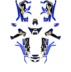 Kit déco Can-Am Outlander G1 Bleu – Stickers Quad-1