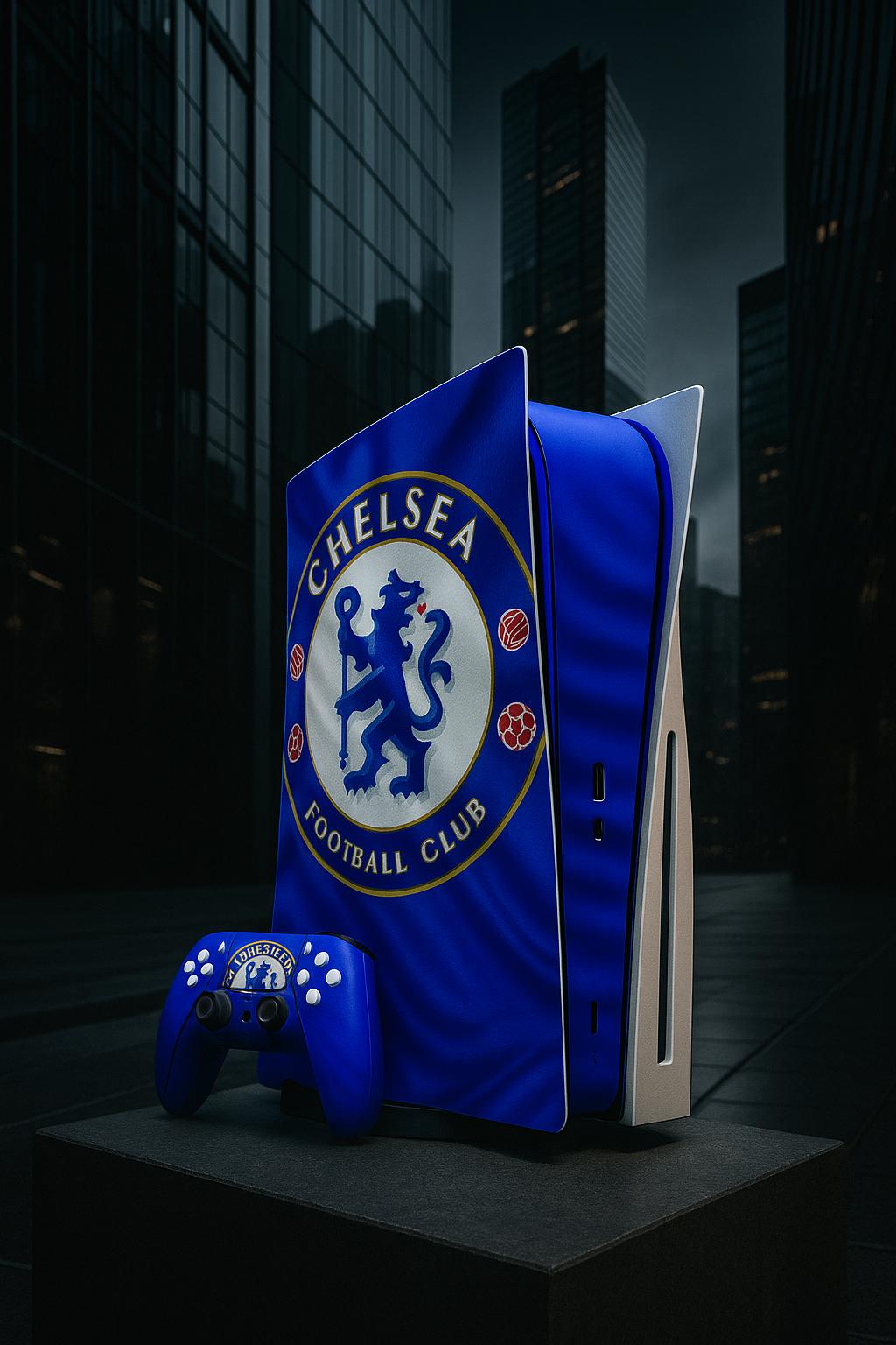 Skin PS5 Chelsea FC – Kit déco personnalisé PlayStation 5 | Kover Graphik
