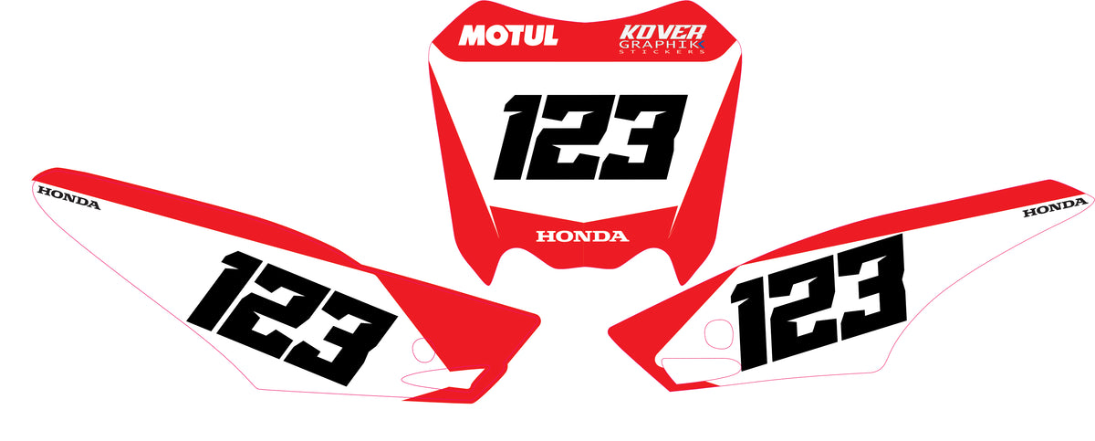 Fond de plaque Honda CRF 110 2013 /2018 personnalisé-3