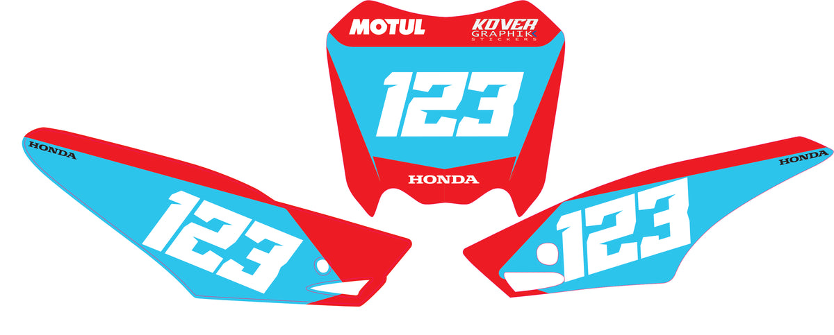 Fond de plaque Honda CRF 110 2013 /2018 personnalisé