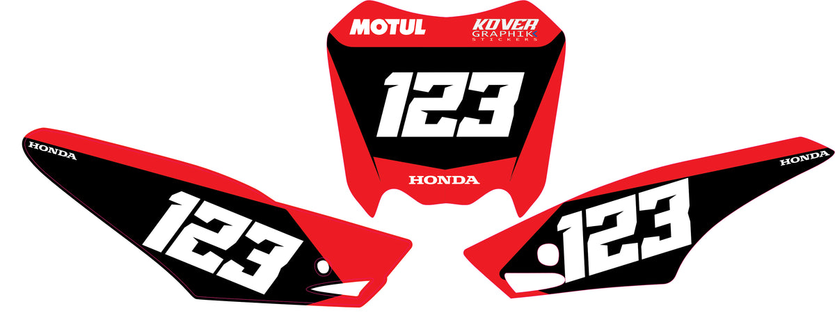 Fond de plaque Honda CRF 110 2013 /2018 personnalisé-1