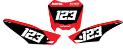 Fond de plaque Honda CRF 110 2013 /2018 personnalisé-1