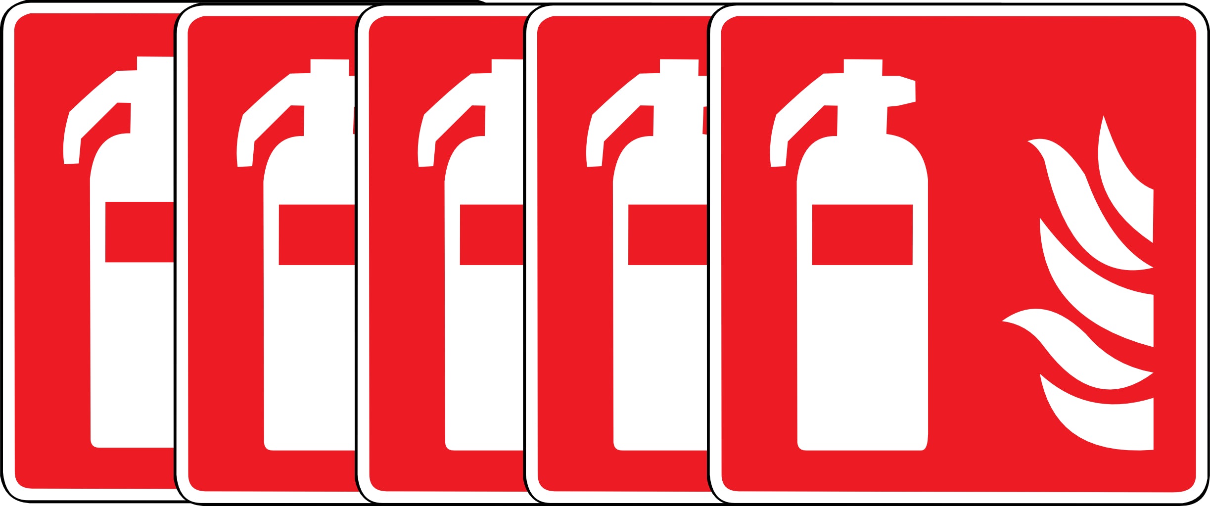 Sticker Signalétique Extincteur – Sécurité Incendie – Vinyle Extérieur | Kover Graphik