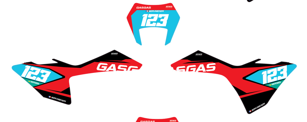 Fond de plaque GAS GAS EC 2024 2025 personnalisé-2
