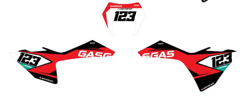 Fond de plaque GAS GAS EC 2024 2025 personnalisé-3