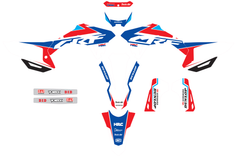 Kit déco Honda CRF 250R 450R 2021-2025 – Design White Edition HRC-2