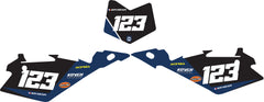 Fond de plaque cross Husqvarna 2005 2007 125 au 450 personnalisé-4