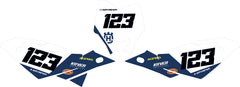 Fond de plaque Enduro Husqvarna 2009 2010 personnalisé-3