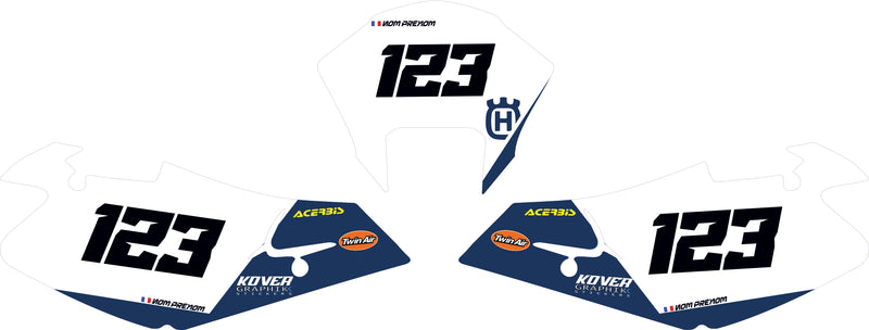 Fond de plaque Enduro Husqvarna 2000 2004 personnalisé-3