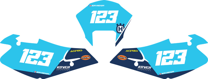 Fond de plaque Enduro Husqvarna 2000 2004 personnalisé-2