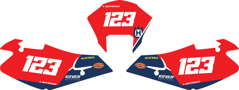 Fond de plaque Enduro Husqvarna 2000 2004 personnalisé-7