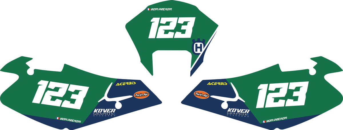Fond de plaque Enduro Husqvarna 2000 2004 personnalisé-5