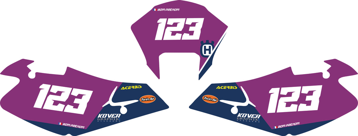 Fond de plaque Enduro Husqvarna 2000 2004 personnalisé-4