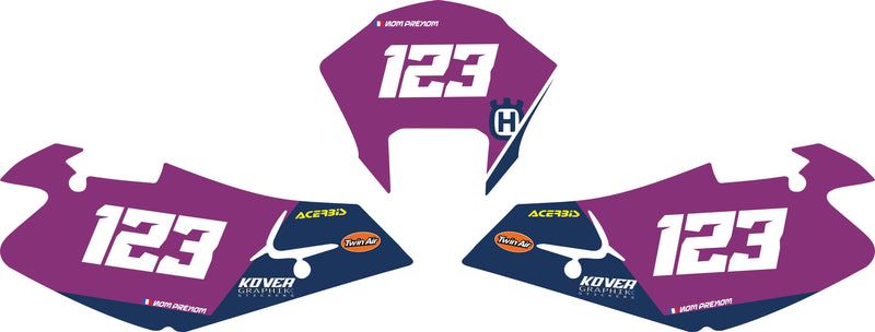 Fond de plaque Enduro Husqvarna 2000 2004 personnalisé-4