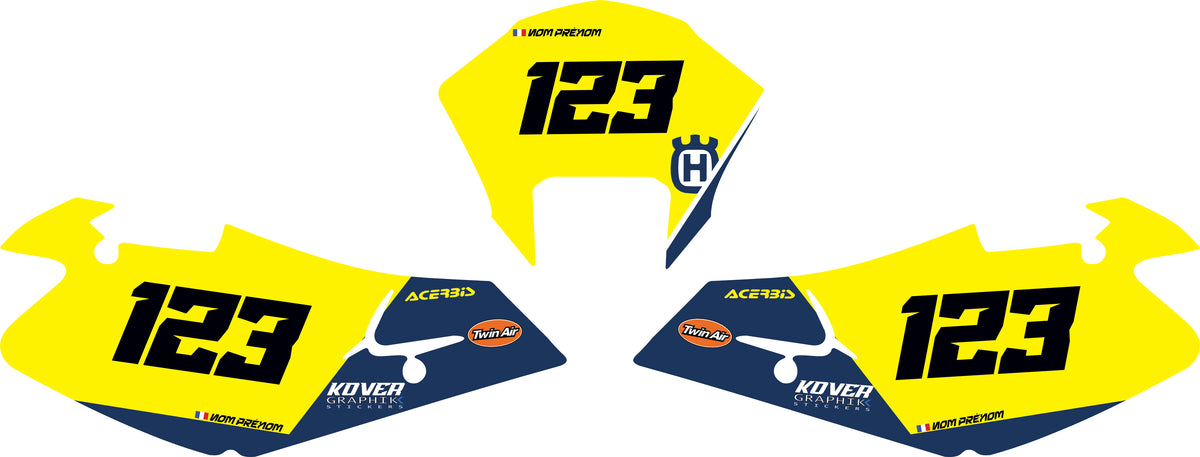 Fond de plaque Enduro Husqvarna 2000 2004 personnalisé-6