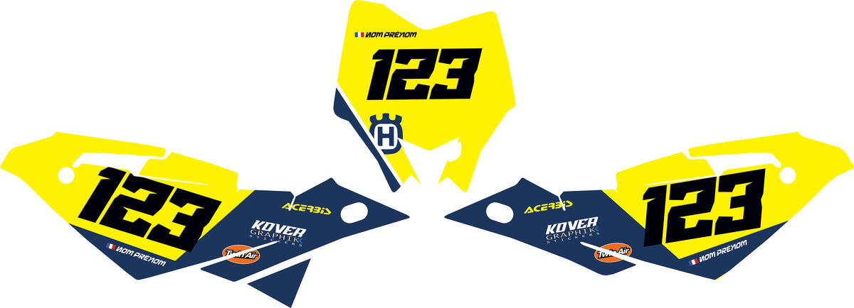 Fond de plaque Enduro Husqvarna 2009 2010 personnalisé-6