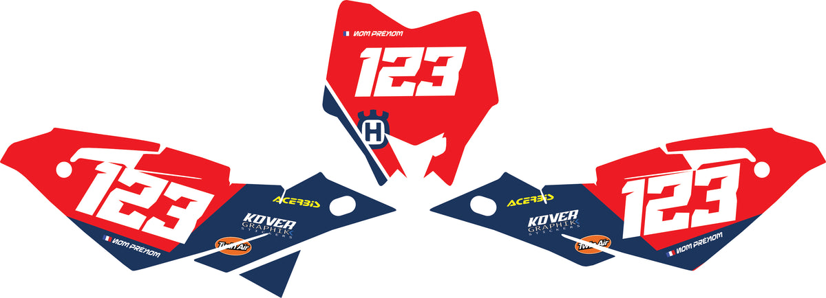 Fond de plaque Enduro Husqvarna 2009 2010 personnalisé-7
