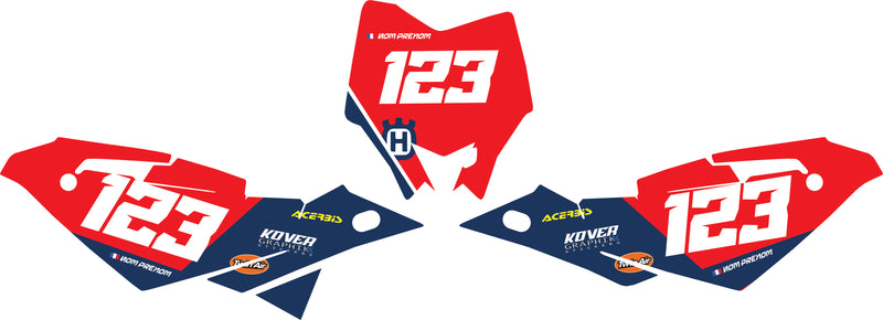 Fond de plaque Enduro Husqvarna 2009 2010 personnalisé-7