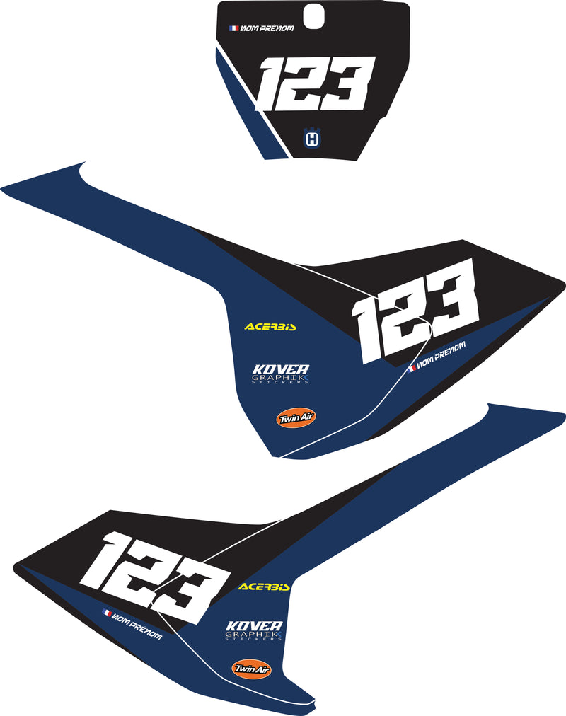 Fond de plaque cross Husqvarna 2016 125 au 450 personnalisé-1