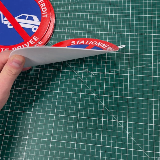 Panneau “Stationnement Interdit – Propriété Privée” – Ø 200 mm – PVC 1 mm – Lot de 1, 3, 5 ou 10-4